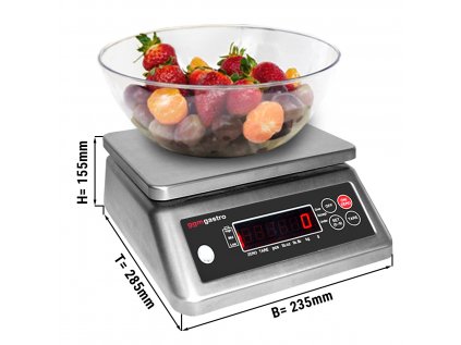 Digitálna kuchynská váha do 3 kg - delenie: 1 gram