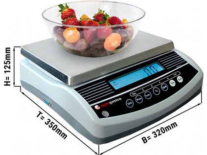Digitálna kuchynská váha do 3 kg - delenie: 1 gramy
