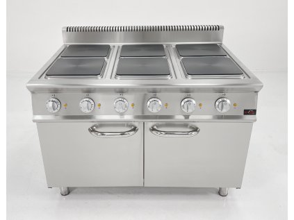 Elektrický sporák 6x plotýnka čtvercová