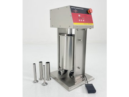 Elektrická plnička klobás z nerezové oceli (stojící) 12 litrů
