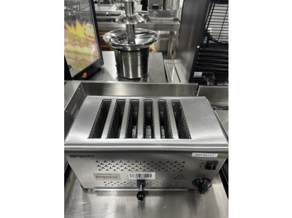 Komerční 6plátkový toustovač – nerezová ocel – 1,8 kW