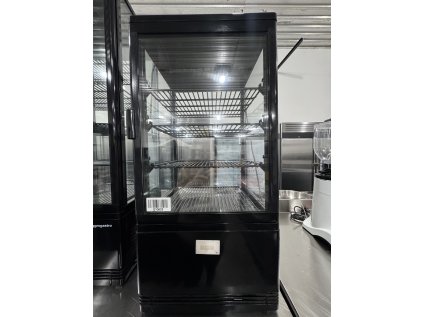 Panoramatická dortová vitrína MINI - 68 litrů - černá