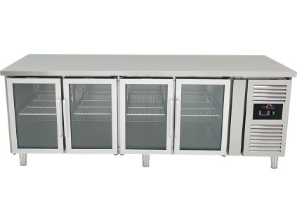 Chladiaci stôl so 4 sklenenými dvierkami