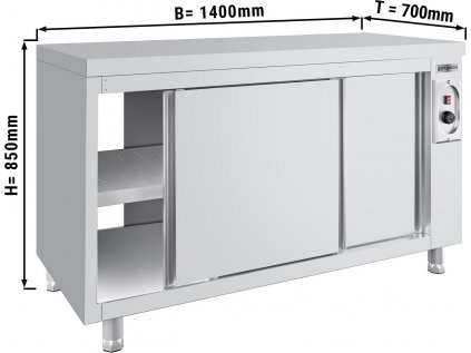 Ohrevná skriňa ECO - 1,4 m- Priechodná