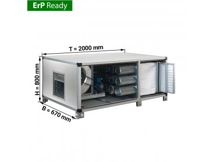 Systém čistenia odpadového vzduchu 3500 m3 - s predfiltrom, vreckom a filtrom s aktívnym uhlím