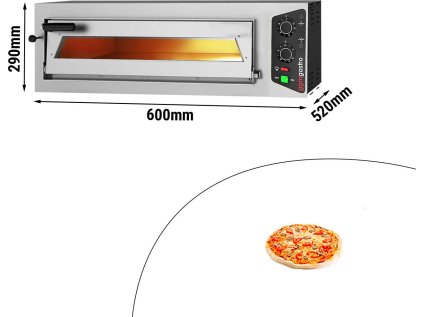 Pec na pizzu 1x35cm / 230 voltů