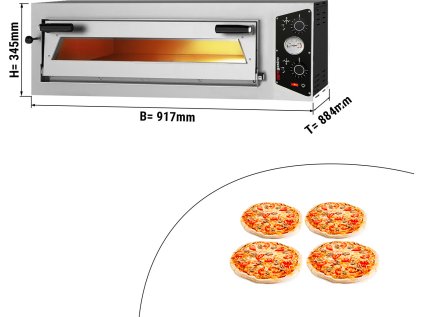 Pizza pec 4x30cm - 230 voltů