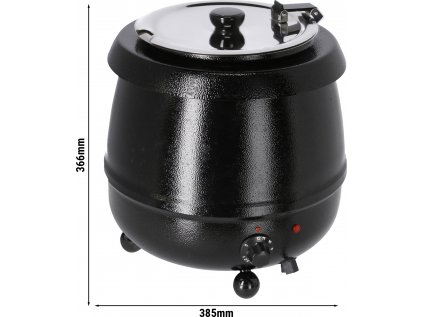 Polievkový kotlík - 9 litrov - čierna
