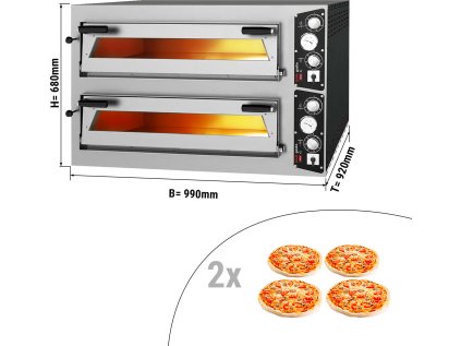 Pizza pec 4 + 4x35cm
