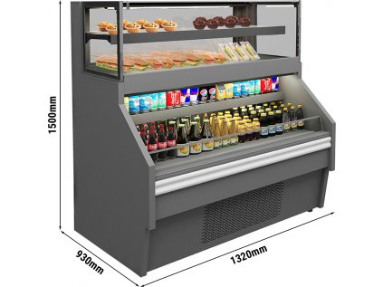 Cukrárska vitrína s chladiacim pultom - 1,32 m - model Cora