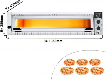Pizza pec 6x 34 cm