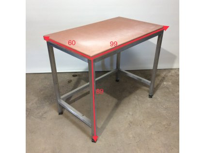 Nerezový stůl s krájecí deskou 99*60*89
