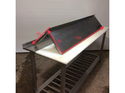 Nerezová police 150*30*35 na stěnu