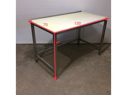 Nerezový stůl s krájecí deskou 130*70*87 lem