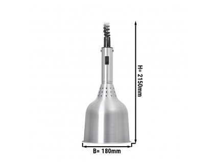Ohřevná lampa  - O180 mm - hliník