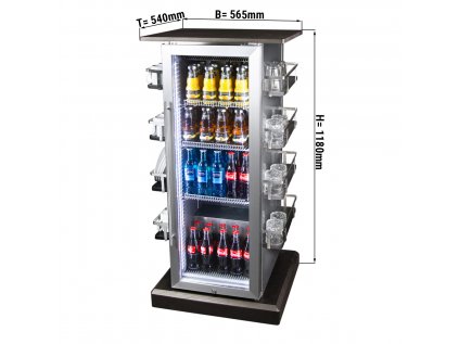 Konferenční lednice - 85L - s 1 skleněnými dveřmi
