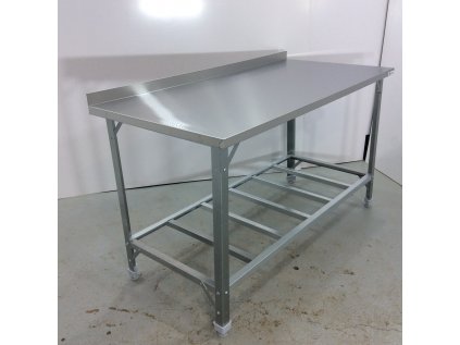 Stůl s nerezovou deskou 150x70x91 - nový
