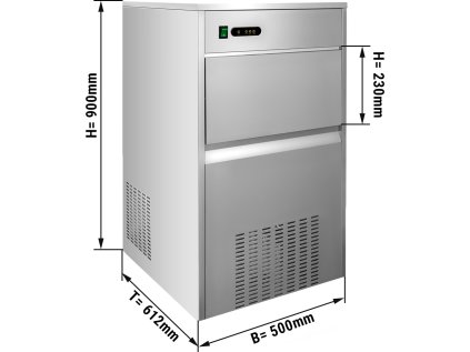 Stroj na výrobu kociek ľadu / výrobník kociek ľadu - 80 kg / 24 h