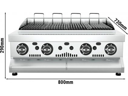 Plynový vodní gril 0,8 m - 10,4 kW