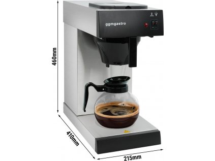 Kávovar na Filtrovanou kávu 1,7 litru se skleněnou konvicí