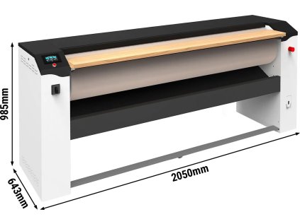 Elektrická žehlička na prádlo 1500 mm - 35 kg / h