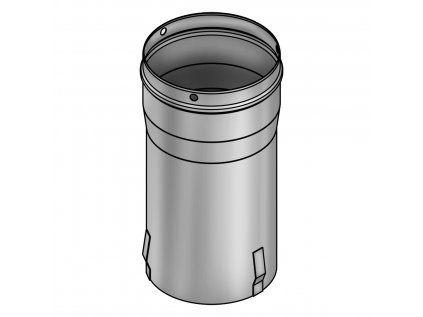 Vkládací zásuvka/ Adaptér pro horní část komína - Ø 250 mm
