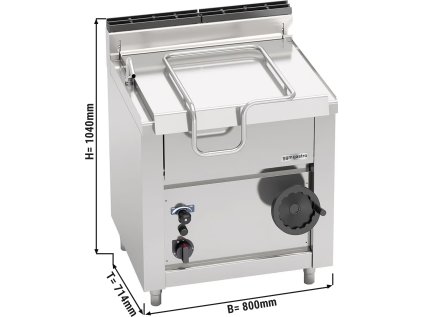 Plynová výklopná pánev 60L (14,5 kW)