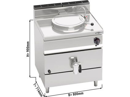 Plynový varný kotel 55L (15,5 kW) - přímý ohřev