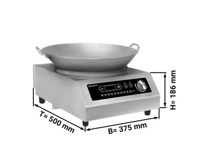 Indukční vařič Wok - 3,5 kW - vč. pánve WOK