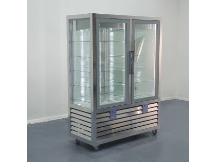 Panoramatická chladící a mrazící vitrína  SILFER QGL 900 V/V 2T