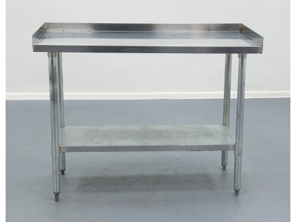 Pracovní stůl s nerezovou deskou 122x61x91 cm