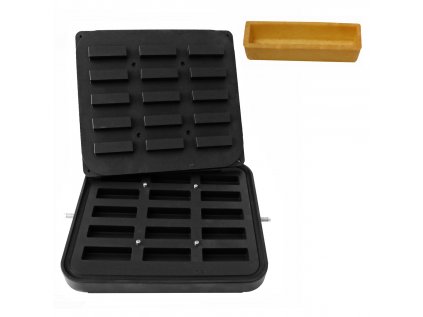 Plate for tartlet machine - Tartlet shape: Rectangle - 90 x 30 mm