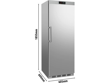 Nerezová chladnička - 400 litrov - 1 dvere