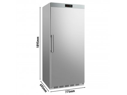 Nerezová lednice - 600 litrů - 1 dveře