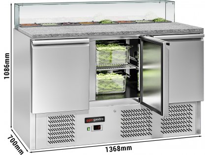 Saladeta ECO - 1,37 x 0,7 m - s tromi dverami