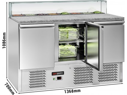 Saladeta ECO - 1,37 x 0,7 m - se třemi dveřmi