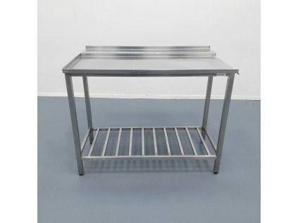 Nerezový stůl k myčce výstupní levý 120x73x92cm