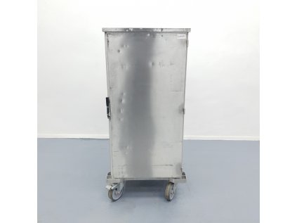 Nerezový box na kolečkách pro přepravu GN 67x73x151cm