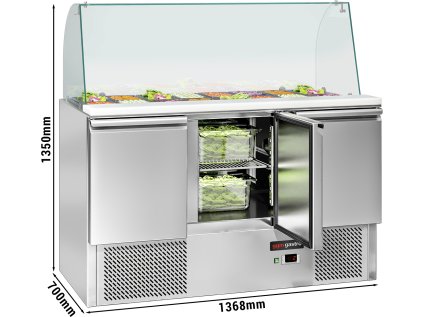 Saladeta ECO - 1,37 x 0,7 m - se třemi dveřmi