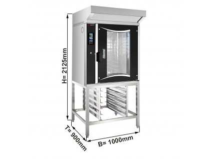 Pekařská elektrická horkovzdušná pec- Touch - 10x EN 60x40 - vč. digestoře, podestavby