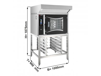 Elektrická teplovzdušná pec - 6x EN 60 x 40 cm - vrátane digestora a podstavby