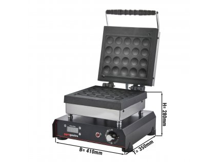 Waffle iron - Single - Digital - 1.2 kW - Shape: Poffertjes
