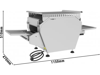 Elektrický priebežný gril - 0,47 x 1,15 m