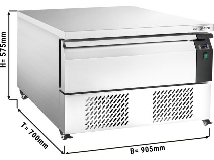 Chladiaca/mraziaca podstavba s 1 zásuvkou - 0,9 m - pre GN 2/1 - 76 litrov