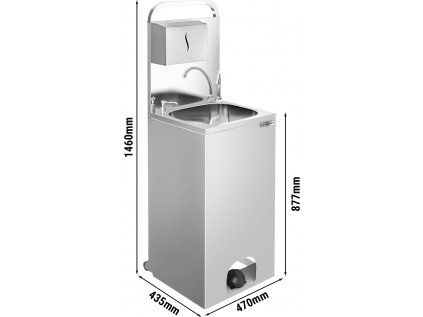 Mobilné umývadlo - rozmery umývadla: 410 x 350 mm