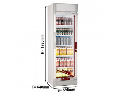 Nápojová lednice - 347 litrů - bílá/šedá
