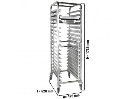 Zavážecí vozík - pro 18x GN 1/1 & EN 60 x 40 mm