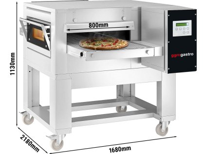 Plynová priebežná pizza pec - 1,67 x 2,18 m - vrátane podstavca