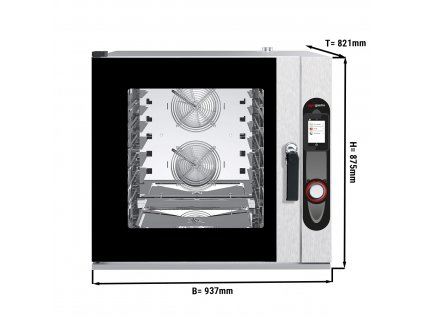 Konvektomat s dotykovým panelem vč. samočištění-  7x GN 1/1