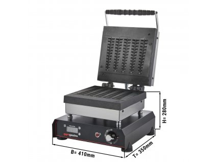Waffle iron - Single - Digital - 1.2 kW - Shape: Waffle on a stick